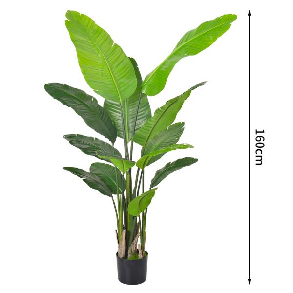 4ft 6ft 7ft Tall  decor artificial plants Banana Tree bird of paradise plant​ for Living Room Office Indoor Outdoor