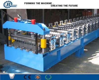 rolo corrugado do telhado do motor 3kw metal hidráulico que forma a máquina pelo sistema de controlo automático