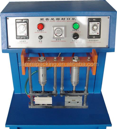 Semi Auto Tube Sealing Machine , Aluminum Tube Sealer For Daily Chemicals Foodstuff