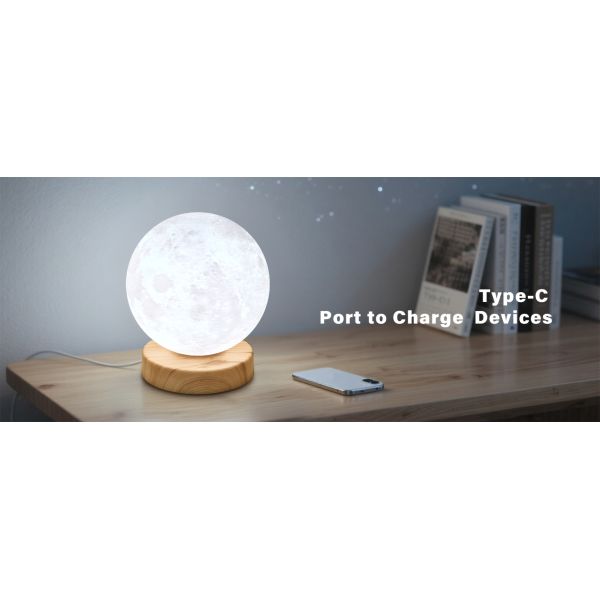 10000 Lux Daylight Therapy Lamp 6000K Table Moon Lamp Customizable