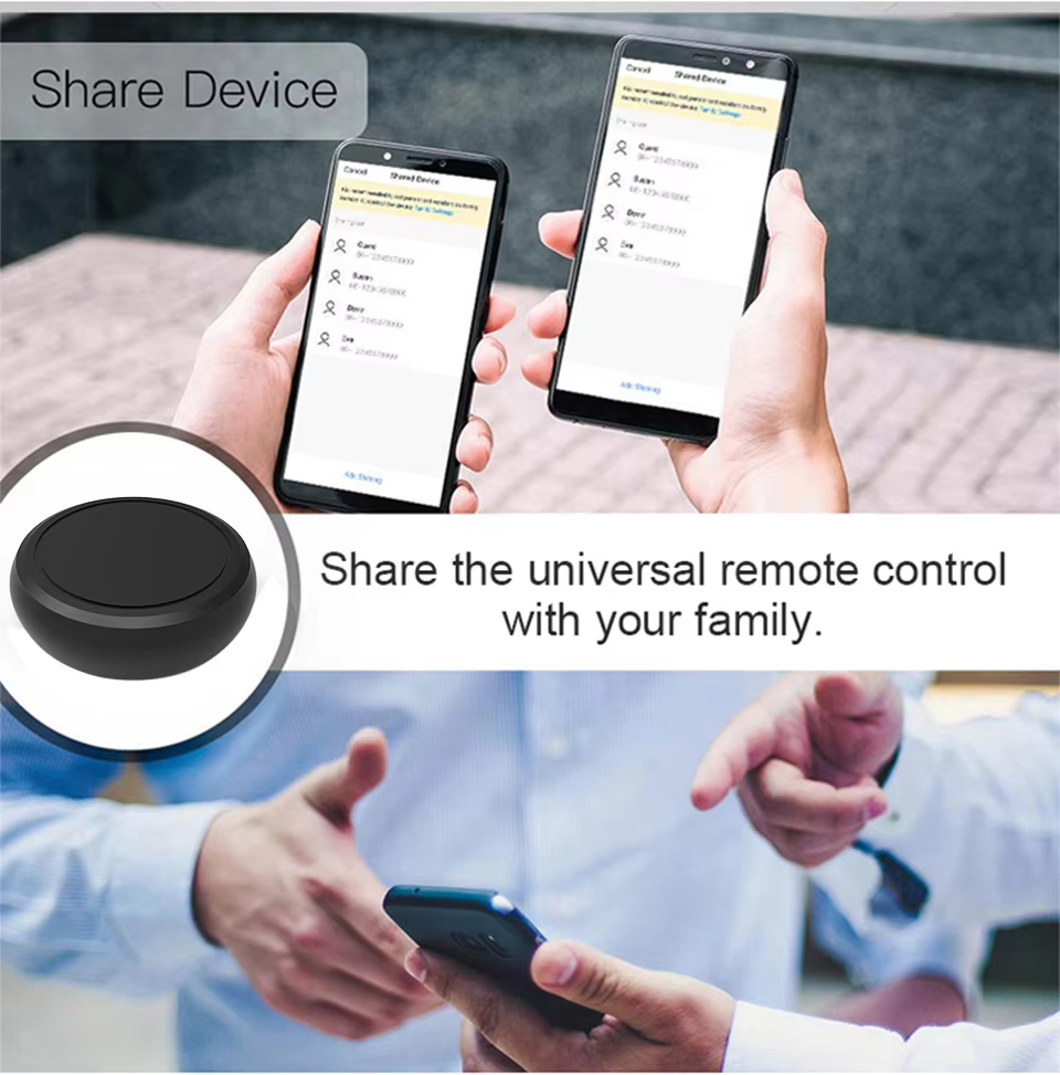 OEM/ODM Smart IR RF Hub, Tuya White Label Universal Remote Control for Smart Home Hotel HVAC System Integration