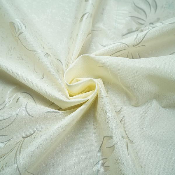 Light Resistance Beige plain Jacquard Mattress Fabric 70gsm-90gsm