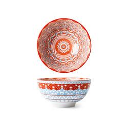 Bacia cerâmica da sopa colorida, cofre forte da micro-ondas da bacia da porcelana com logotipo feito sob encomenda