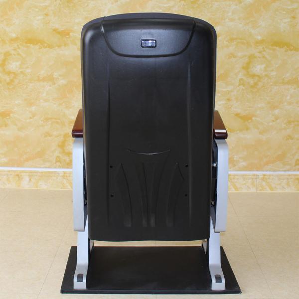 Black High Density Theatre Cinema Hall Chairs Adjustable Moistureproof Antistatic