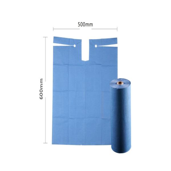 Professional Disposable Plastic Aprons / Disposable Patient Bibs Non Irritating