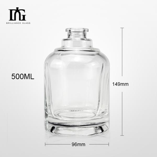 Tequila 500ml Glass Liquor Bottle Luxury Super Flint Glass Water Bottle with Lids