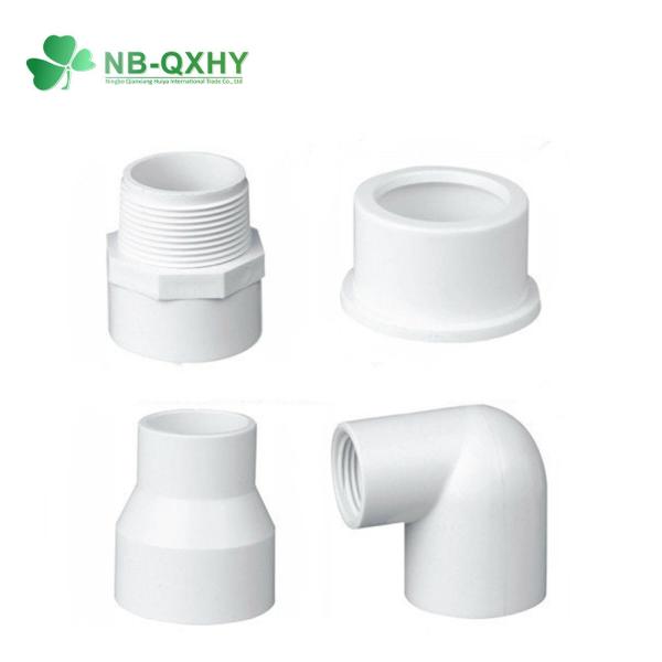 Pn16 Sch40 Tubo de plástico de PVC com encaixe adaptador roscado Adaptador feminino