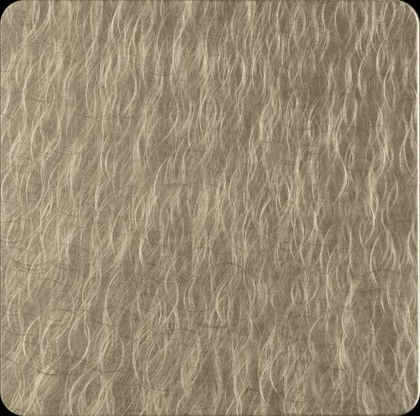 Lámina de acero inoxidable con acabado satinado y espejo color titanio con patrón aleatorio