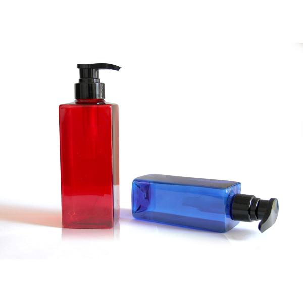 Reusualbe Square PET Cosmetic Bottles For Body Cream Products Packaging
