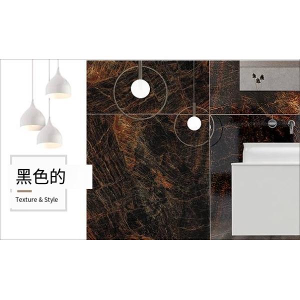 600 X 600mm Polished Porcelain Floor Tiles Black Gold Double Vitrified Tiles