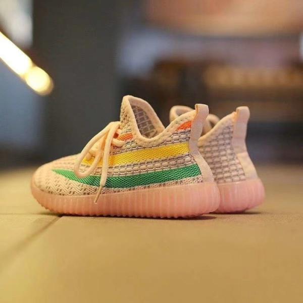 Soft Breathable Kids Flyknit Sports Shoes 25-36 size outdoor hiking running shoes