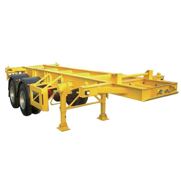High Capacity 2 Axles 20 Feet Container Transportation Skeletal Semi Trailer for Loading 30 Tons