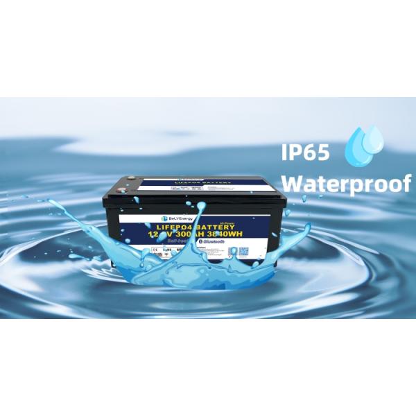 Портативный IP65 водонепроницаемый компактный дизайн 12.8V 300Ah LiFePO4 Солнечная литийная батарея