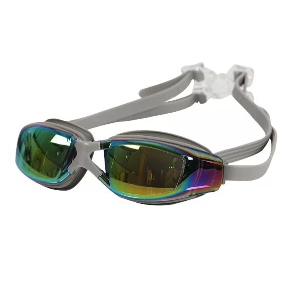 Anti-Fog UV Protection Mirrored Lenses Swimming Goggles for Competitive Swimming and Diving