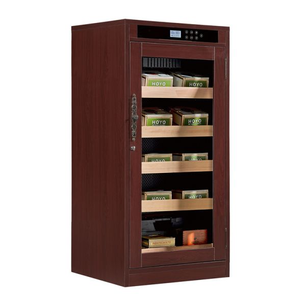 Large Capacity Wooden Electric Cigar Cooler with Adjustable Humidity Control Humidor Cabinet