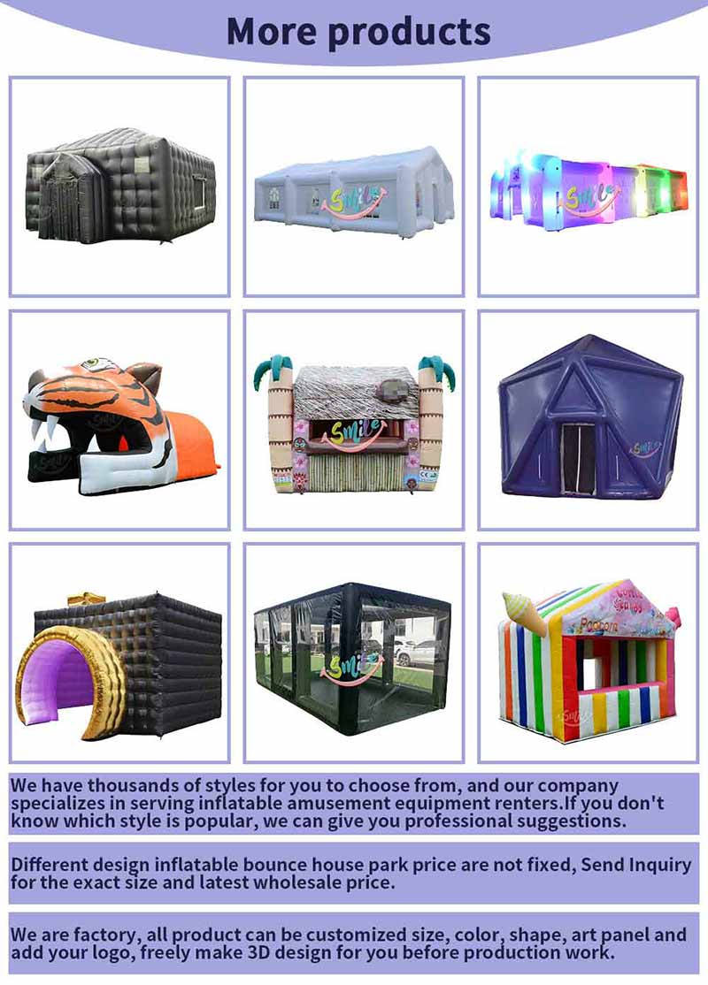 Outdoor Large Inflatable Shelter Tent, Waterproof Inflatable Workshop Tent With Clear PVC Window For Events