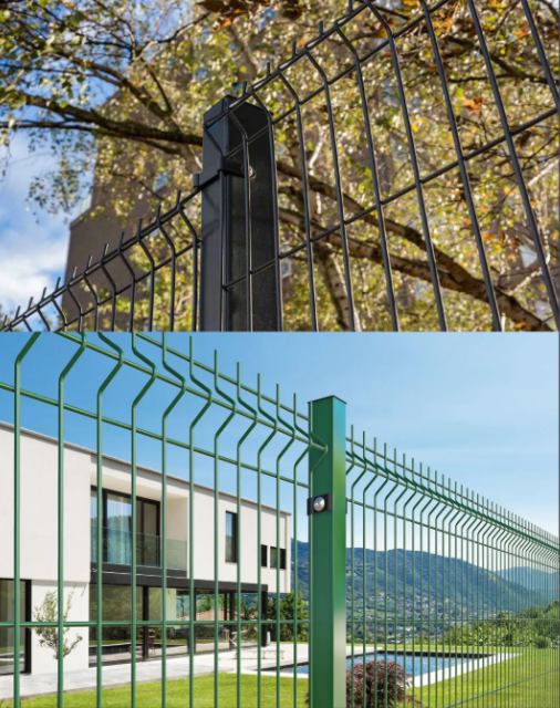 3D Profile Security Fencing Panels Reinforced Mesh With Modular Mounting System