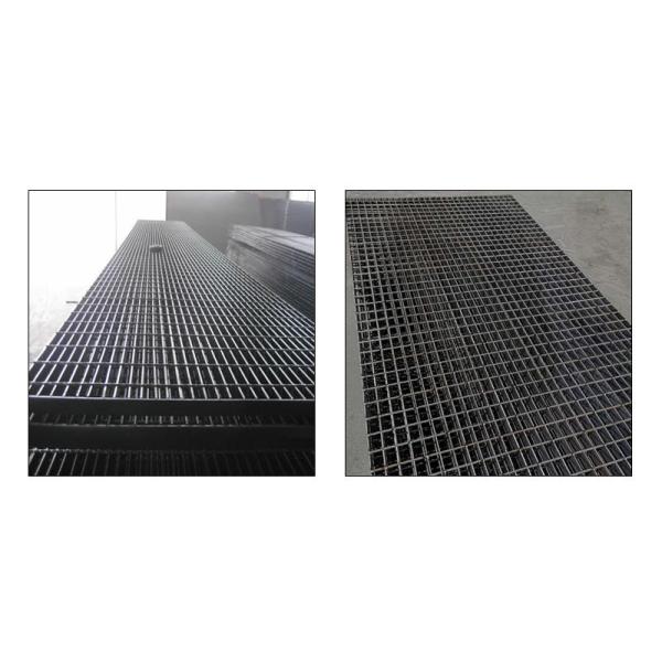 Plank Serrated Carbon Steel Bar Grating 32x5mm Black Paint Surface Treatment