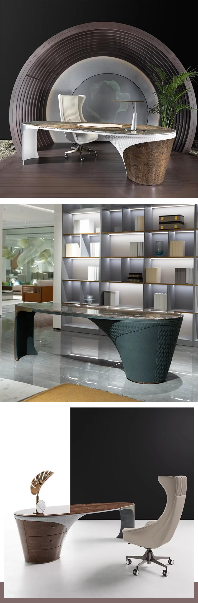 High Quality Large Chairman Office Table Furniture Set Ceo Luxury Modern Design Executive Office Desk