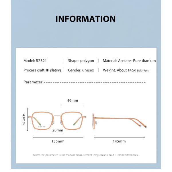 Титан ацетата ультра освещает объектив коробки металла CE стекел ясный