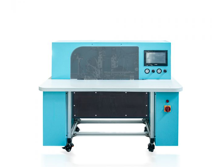 HX18B Semi Auto Notebook Elastic Band Fixing Machine providing elastic band fixing with a compact footprint and easy operator control