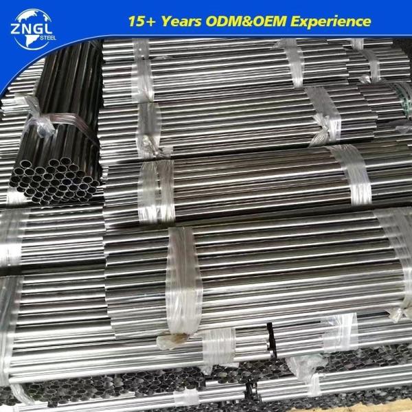 SS201 SUS304 316 Round Seamless Stainless Steel Pipe Welded