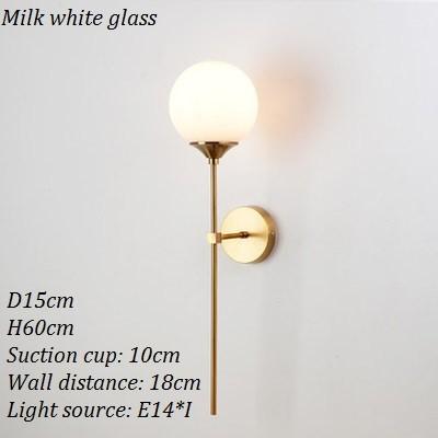 Modern LED Glass Wall Lamp glass ball wall sconce (WH-OR-11)