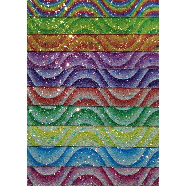 el grado metálico 3 imprimió a Chunky Glitter Sheet Leather Fabric para el bolso del zapato de la decoración del hairbow de DIY