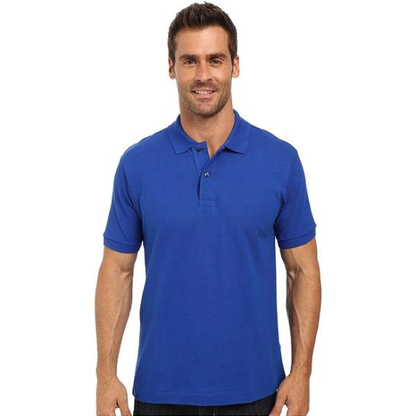 Adult Rib - knit neck Short Sleeve Polo Shirts 100% Cotton With Sublimation Logo