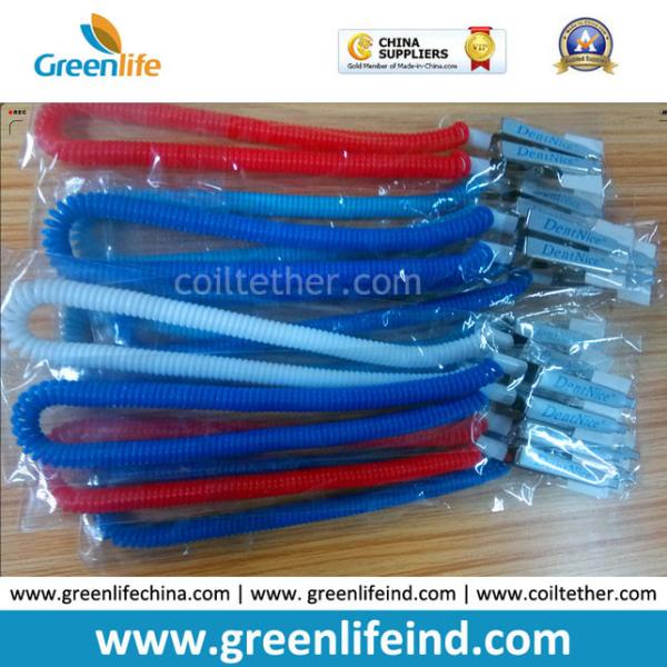 Blue White Popular Color Plastic Slim Dental Scarfpin Cip Stretch Cord Holder