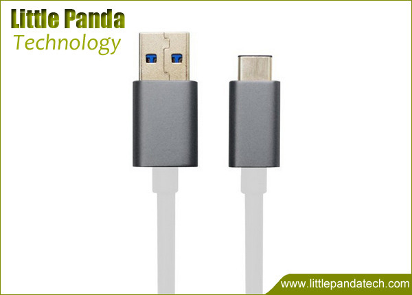Aluminum Plated USB Data Cable USB 2.0 to USB 3.1 Type C USB Charging Cable Male to Male