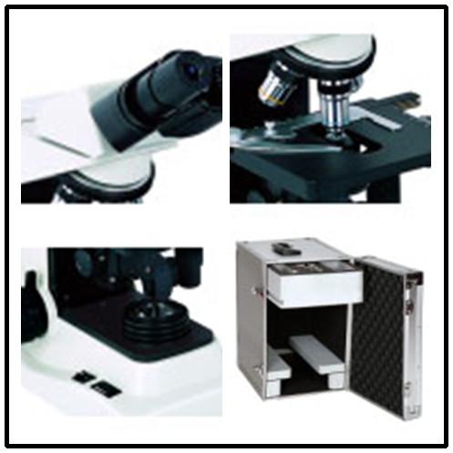 Green Filter Laboratory Achromatic Objective Microscope Quadruple Nosepiece
