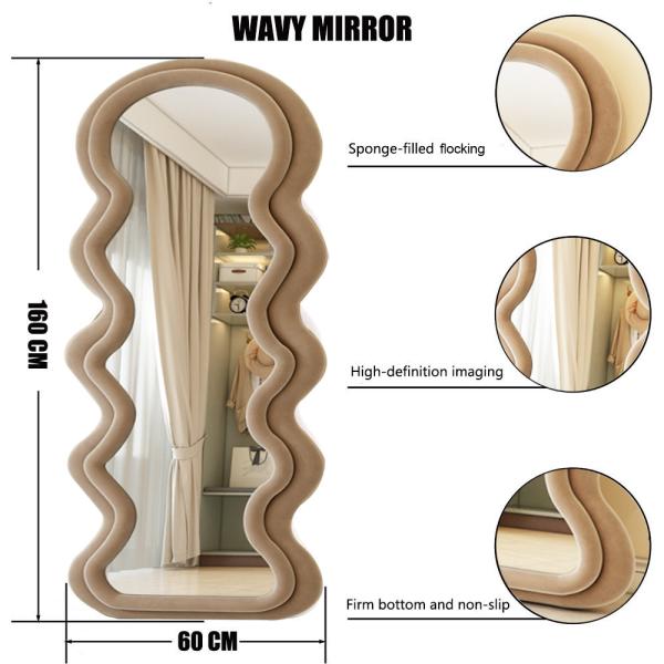 Contemporary Design Style Unbreakable Wall-Mounted Large Decorative Mirrors for Wall