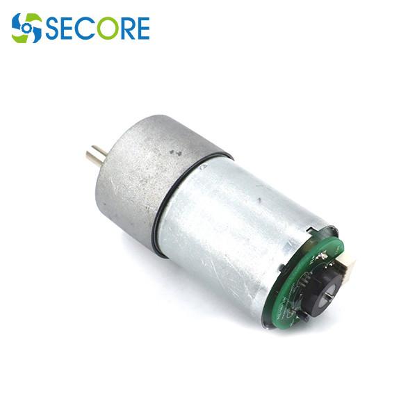 90rpm Door Lock Gear Motor 12V 24V Dia 37mm With Encoder