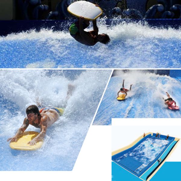 Thrilling Wave Heights Water park Swim Wave Pool Water Play Surf Simulator Machine  Commercial Water Parks aqua park