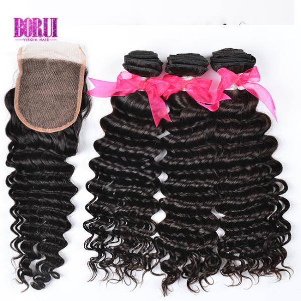 Remy Human Hair Deep Wave Bundles Full Thick