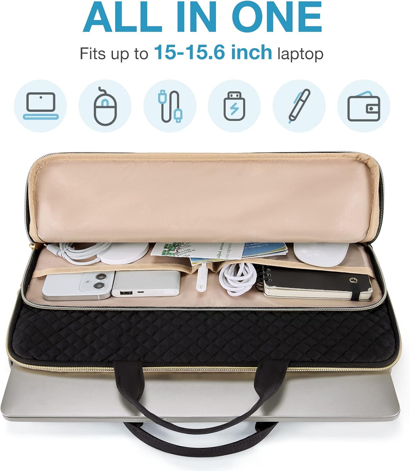 Protective Sleeve case for MacBook Pro 16 Inch,15.6 Inch Notebook Laptop with Shoulder Strap Pocket and Handle LBX0117-2 Wholesale OEM/ODM/Private Label