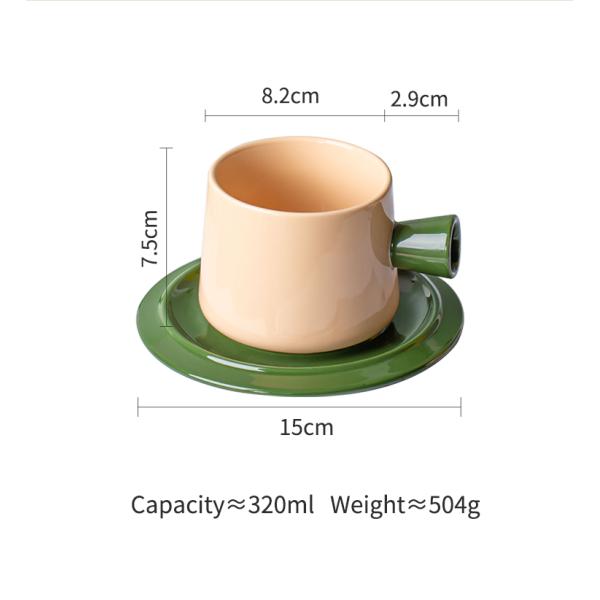 Керамические чайные чашки и наборы тарелок с пользовательскими цветами для ресторанов