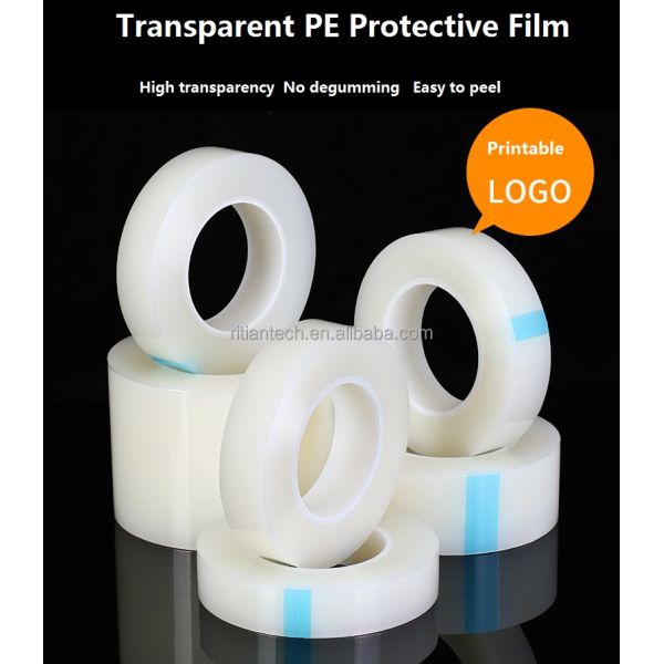 Film protecteur en PE hydrosoluble de 70 microns pour métal mat et tôle peinte, rouleaux de 1240MM*200M/100M