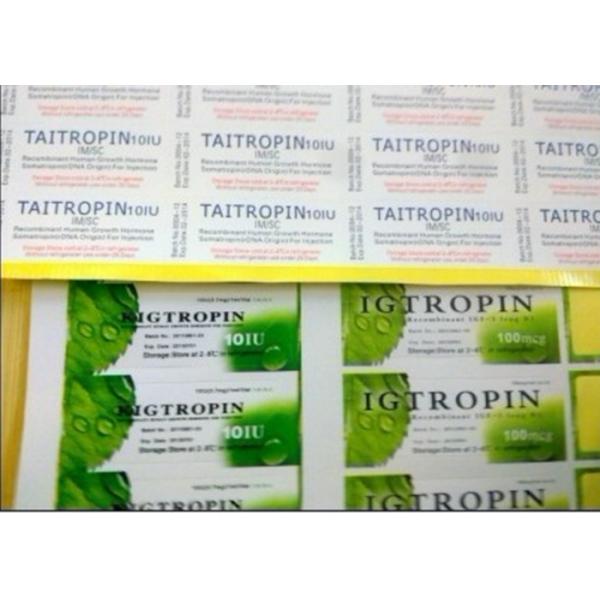 Пробирка впрыски ХГ изготовленная на заказ обозначает влияние Холограм для печатания ярлыка бутылки 2мл