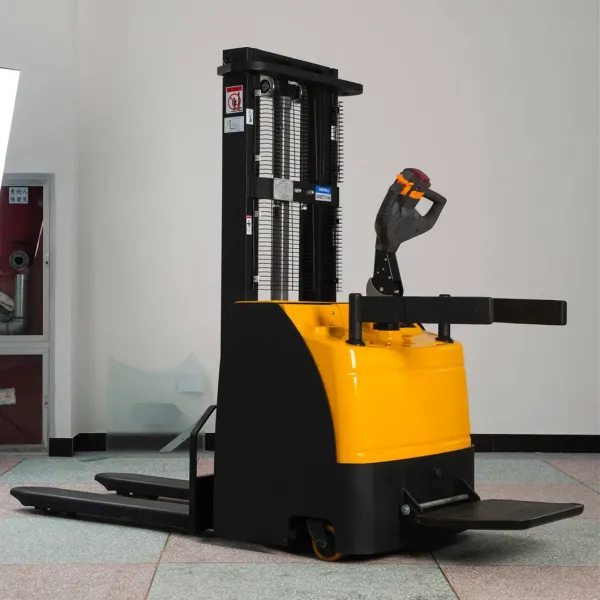 Electric Pallet Stacker with 500mm Load Center 1070mm Fork Length and 1738/2099mm Turning Radius
