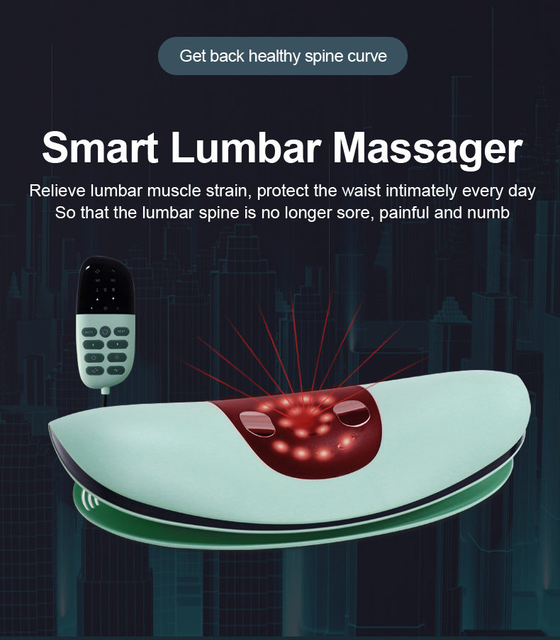 Heating Cervical and Lumbar Traction Machine Waist Lumbar Massager Tens Pulse Massager
