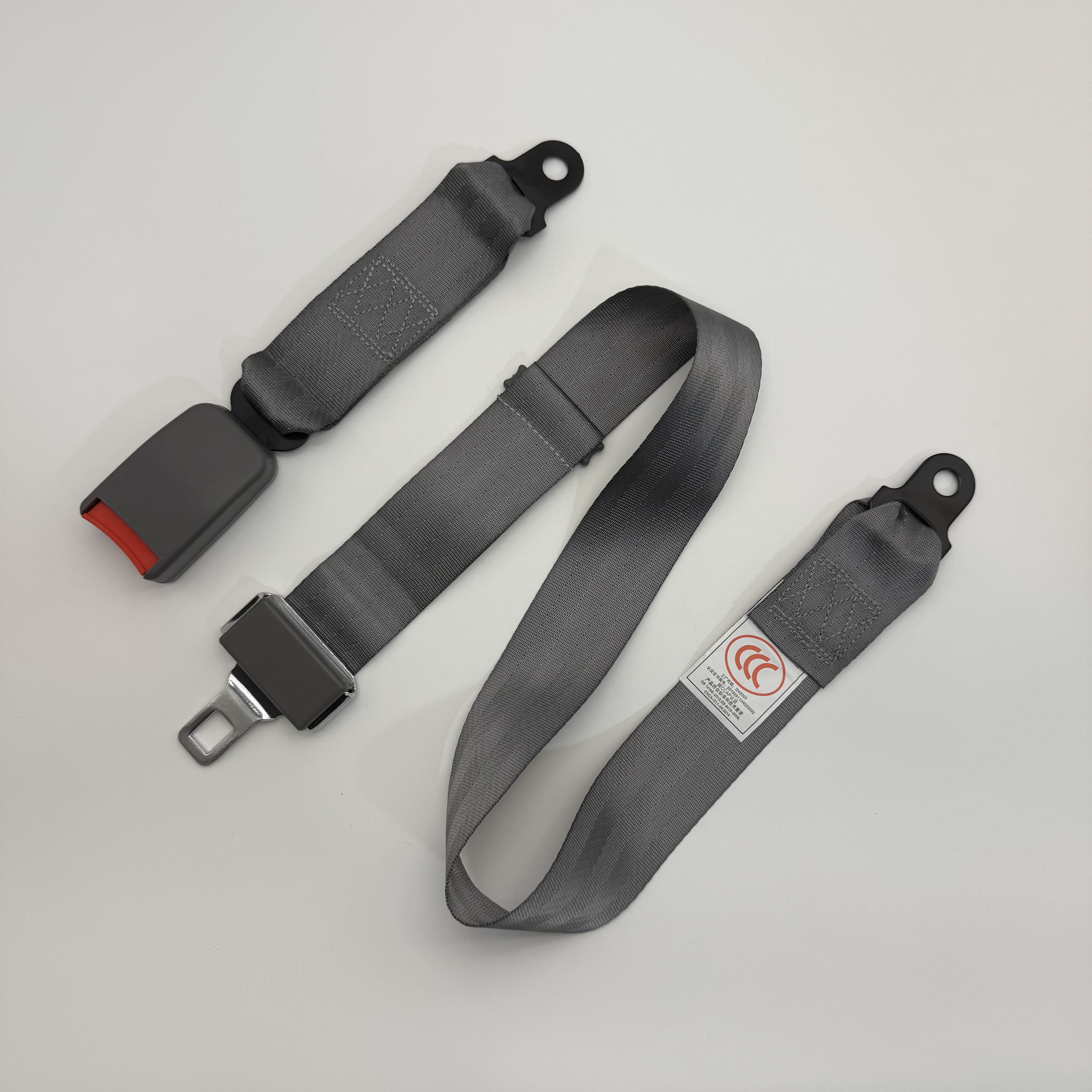1.4m Gray 2-Point Adjustable Universal Seat Belt for Bus, School Bus, Truck, Van, Forklift