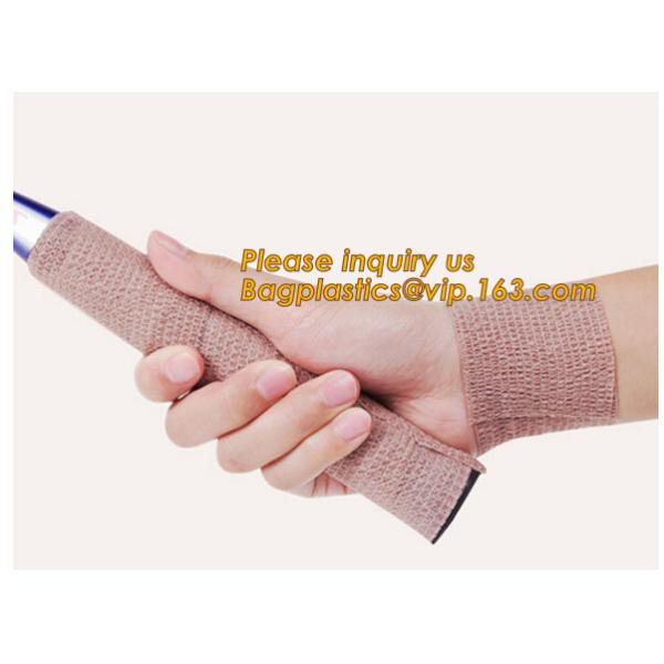 Fitness Custom made Cotton medical plaster tape sport bandages roll athletic tape,Flexible Bandage Self Adherent bandage