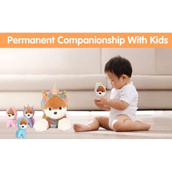 MorisMos 26-Inch Unisex Cotton Giant Unicorn Plush Stuffed Animal Multicolor Cute Zippered Pouch Perfect Bear Gifts Birthday
