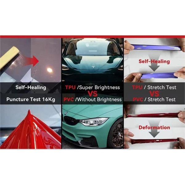 TPU Fantasy Gold Green Full Body Wrap Clear Anti Scratch Self-adhesive Color Change Ppf Car Paint Protection Film