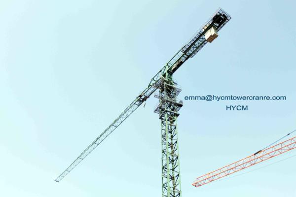 10 t P160-6020 Guindaste de torre topless 60m Boom 2,0t Carga final sem cabeça