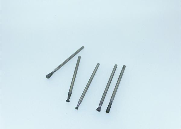 a pata Diamond Grinding Stones Coated Plated de 2.35mm HP inverteu o cone Burs dental