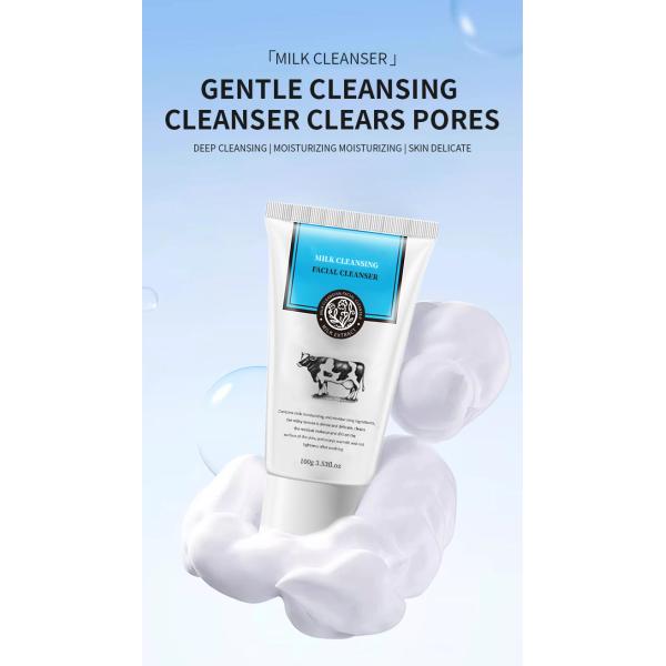 Vente à chaud Nettoyeurs doux Pores mousse de lait Nettoyage du visage Nettoyeurs du visage Laver le visage