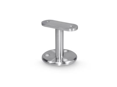 Altura de aço inoxidável escovada do apoio 60mm da flange do corrimão da escada